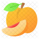 Melocoton Comida Fruta Icon