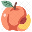 Fruta Vegano Melocoton Icon