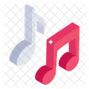 Notas Musicais Musica Colcheias Ícone