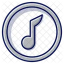 Melody Music Note Button Icon