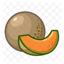 Melon Fruta Saludable Icono