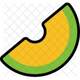 Melon Sliced Half Cut  Icon