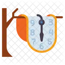 Melting Clocks Clock Time Icon
