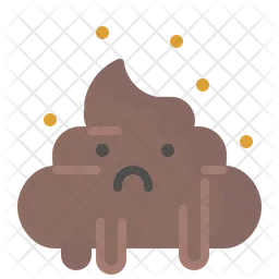Melting poo Emoji Icon