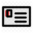 Member Card Barcode Card Icon