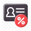 Member Card Sale Discount Icon