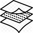 Membrane Fabric Textile Icon