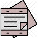Memo Notes Paper Clip Icon