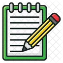 Escribir Nota Documentos Educativos Papel Icono