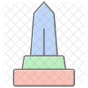 Icone De Couleur Lineaire Memoriale Icon