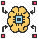 Memory Microchip Brain Icon