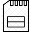 SD카드 스토리지 메모리 아이콘
