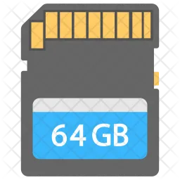 Memory Card Logo Icon