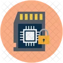 Memory chip with lock  Icon