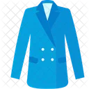 Men Coat Blue  Icon