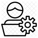 Men in front with setting  Icon