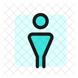 Men Restroom Sign  Icon