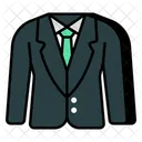 Men Suit Cloth Attire Icon