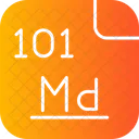 Mendelevium Periodic Table Atom Icon