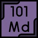 Mendelevium Periodic Table Chemistry Icon
