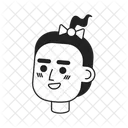 Menina asiática  Ícone