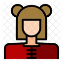 Menina chinesa  Ícone