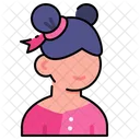 Menina chinesa  Ícone
