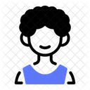 Menino Africano Africano Afro Ícone
