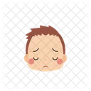 Menino Emoji Pensativo Ícone