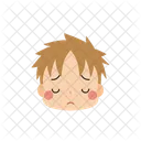 Menino Emoji Pensativo Ícone
