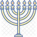 Menora Hanukkah Religion Icono