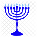 Menorah Jewish Hanukkah Icon