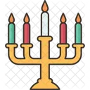 Menorah Candelabra Hanukkah Icon