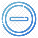 Menos Botones Negativo Icon