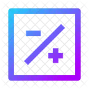 Menos Mas Cuadrado Icono