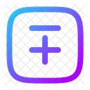 Menos Mas Cuadrado Icono
