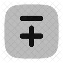 Menos Mas Cuadrado Icono