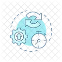 Menos Tiempo De Desarrollo Menos Desarrollo Icono