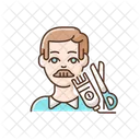Mens Hair Cut Men Hair Icon