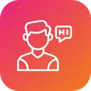 Cliente Comunicacao Mensagem Ícone