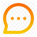 Mensagem Circulo Pontos Ícone