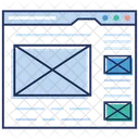 Mensagem De Pagina Web Comunicacao E Mail Ícone