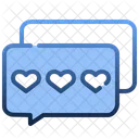 Mensagem de amor  Ícone