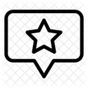 Estrela Mensagem De Avaliacao Mensagem De Feedback Icon