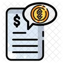 Mensagem De Despesa Icon
