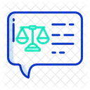 Mensagem De Julgamento Mensagem De Lei Lei Icon