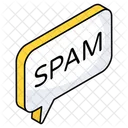 Mensagem De Spam Bate Papo De Spam Texto De Spam Ícone