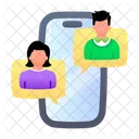 Mensagens De Texto Bate Papo Online Mensagens Ícone