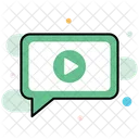 Mensagem De Video Chat De Video Mms Ícone