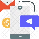 Mensagem De Video Anuncio Em Video Tutorial Em Video Ícone